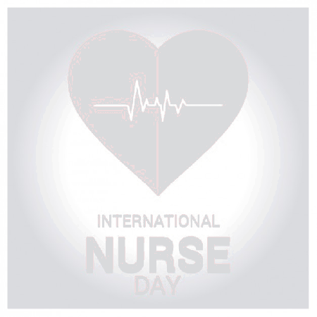 Czerwone serce International Nurse Day